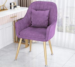 Fauteuil d'appoint moderne de luxe en tissu velours avec pieds en métal doré, prix d'usine personnalisé, vente en gros - Product Image 6