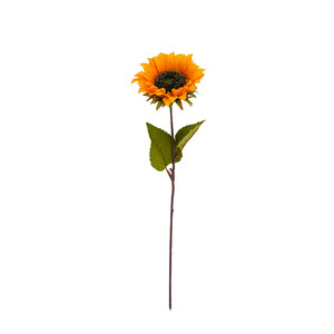 Ramillete de Girasoles Artificiales Ruilisi, Flores de Seda para Decoración de Bodas y Hogar, Amarillo Dorado, Otoño Blanco - Product Image 5