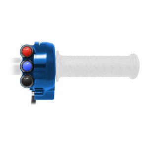 Copertura del comando dell'acceleratore con interruttore integrato nel manubrio per Aprilia RSV4 (Blu) - Product Image 6