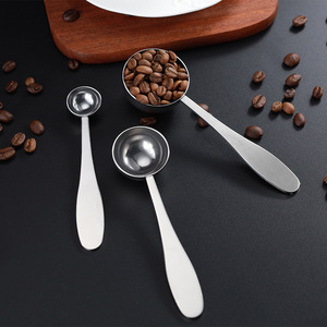 304 thép không gỉ chất lượng cao tùy chỉnh logo 1/2 muỗng Cà Phê Đo muỗng 2.5ml 3ml kim loại Đo trà cà phê Matcha muỗng - Product Image 2