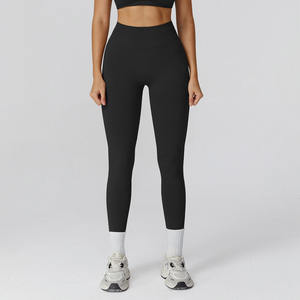 <span class=keywords><strong>Leggings</strong></span> de sport pour femmes, taille haute, respirants, effet push-up, pour la gym, la course et le fitness, vente en gros, logo personnalisé - Product Image 4