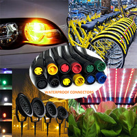 Kabel Ekstensi E-Bike Julet 2Pin Male to Female, Konektor Pigtail 2Pin Tahan Air IP65 untuk Suku Cadang Skuter Listrik