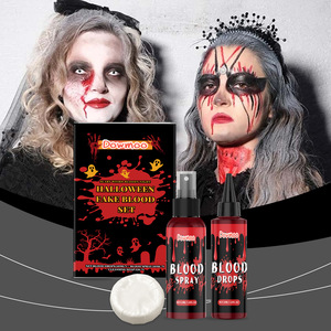 Dowmoo Halloween Set de 3 pièces Peinture lavable Sang artificiel <span class=keywords><strong>Maquillage</strong></span> réaliste à effets spéciaux pour film d'<span class=keywords><strong>horreur</strong></span> Vidéo - Product Image 1