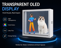 Vitrine d'affichage 3D transparente horizontale de 21,5 pouces, boîte holographique à vision directe, affiche numérique avec SDK intégré pour la vente au détail