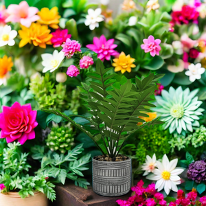 Ensemble de fleurs d'<span class=keywords><strong>orchidée</strong></span> artificielles en céramique émaillée de conception européenne en gros pour la maison, le centre commercial, le jardin, utilisation au sol, emballé en carton - Product Image 5