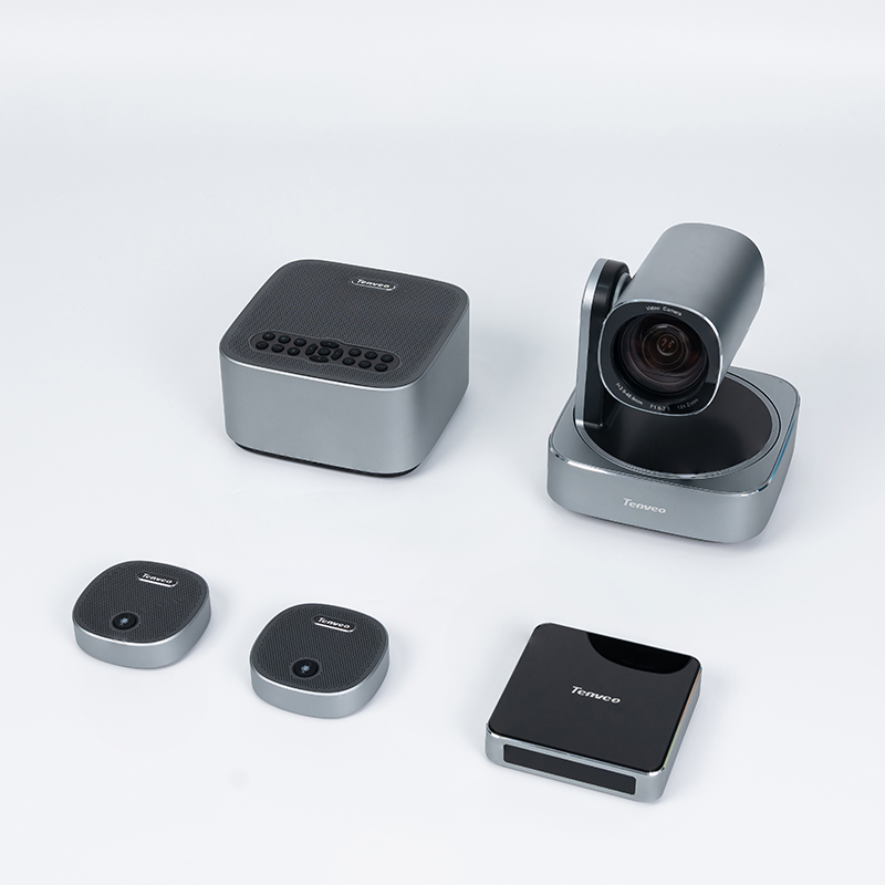 Tenveo 4k UHD завершенная система видеоконференций с камерой PTZ, Mics и динамиком