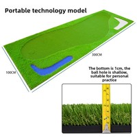 Simulation de bureau intérieur/extérieur Mini paysage artificiel Tapis vert pour le golf Aides à l'entraînement Pratique pour le golf