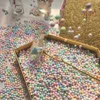 Billes de mousse couleur macaron, mini billes de polystyrène pour remplissage de boîtes cadeaux, slime, loisirs créatifs, matériau de garnissage pour ballons Bobo