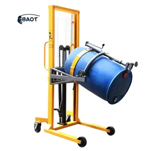Manual Oil Drum Stacker Truck Lifting Equipment Hydraulic Hand Forklift Oil Drum