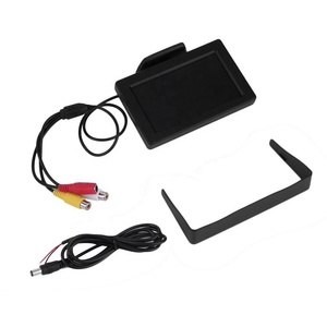 4.3 inch Nhỏ kỹ thuật số xe bảng điều khiển video hiển thị <span class=keywords><strong>VGA</strong></span> RCA đảo ngược máy ảnh hỗ trợ đảo ngược màn hình TFT LCD xe Sao Lưu màn hình - Product Image 1