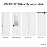 Porte en bois mélaminé anti-âge et résistante à l'usure, couleurs unies, grain ouvert, pour appartement, amélioration en gros