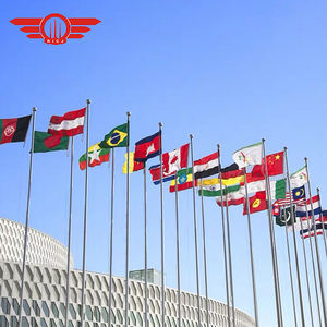 Fabricant de mât de drapeau extérieur en aluminium de grande taille avec halyard interne manuel en acier inoxydable 304 316 de 6 m 36 m - Product Image 5