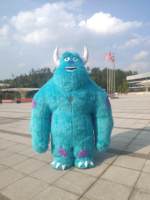 Funtoys MOQ 1 PIÈCE Costume de mascotte gonflable de personnage de dessin animé Monstre bleu Sully Vêtement en peluche pour événement festif