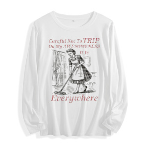 Camiseta de manga larga 100% algodón "Cuidado de no viajar en <span class=keywords><strong>mi</strong></span> impresionante gráfico", multicolor - Product Image 1