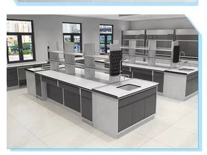 Kim Loại Hiện Đại Trường Đại Học Máy Trạm xuất hiện đẹp tùy chỉnh nhựa Epoxy băng ghế dự bị phòng thí nghiệm sử dụng jiangpai 4-ngăn kéo - Product Image 2