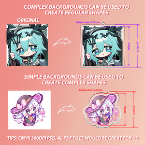 Portachiavi in Acrilico Personalizzato con Stampa Anime, Charm per Chiavi di Star Kpop, Regalo Promozionale per Eventi - Product Image 2
