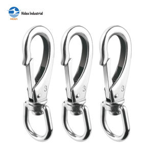 HIDEA Mousqueton pivotant de qualité marine AISI 304/316 en acier inoxydable électro-polissé et passivé, rotation <span class=keywords><strong>à</strong></span> 360 degrés - Product Image 3