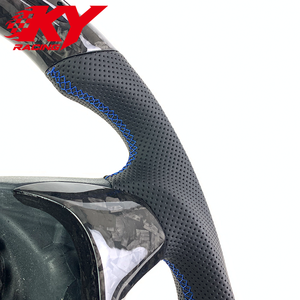 Volant sport racing en cuir, carbone forgé sur mesure, LED, adapté aux Ford Fiesta MK7 MK7.5 MK8 ST180 - Product Image 3