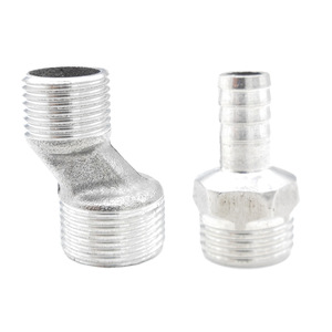 Grifo de acero inoxidable con rosca macho tipo pagoda 81012, adaptador biselado de grado 304, válvula mezcladora de 6 a 4 roscas - Product Image 1