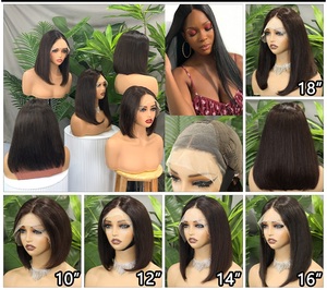 FH Straight Human Hair <b>Bob</b> <b>Wigs</b> 13x4 Transparent Lace Frontal Vietnamese Hair Short <b>Wig</b> - Product Image 5