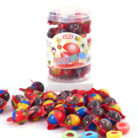 Chinese fabriek directe verkoop Halal aardbei globe eye flag popping fruit sandwich Halloween gummy snoep OEM flesverpakking