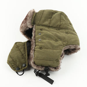 Gorro de Aviador Bordado, Grueso, Cortavientos y Cálido <span class=keywords><strong>para</strong></span> Invierno, con Protección <span class=keywords><strong>para</strong></span> Orejas y Cuello, con Máscara, Venta al Por Mayor TIS - Product Image 4