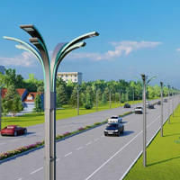 Route extérieure contrôle intelligent Ip65 étanche 50w 100w 150w 200w 250w 300w Led intégré tout en un réverbère