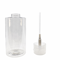 Flacon pompe cylindrique en PET vide, couleur personnalisée, rechargeable, distributeur de démaquillant, type à pression, contenant cosmétique pour toner et vernis à ongles