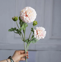 Ranting Ranunculus Buatan Realistis Grosir, Bunga Buttercup Palsu dalam Jumlah Besar untuk Perlengkapan Florist, Dekorasi Pernikahan & Komersial Musiman