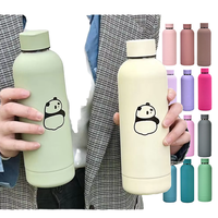 Botol Termos Vakum Logam Baja Karet Portabel Ekonomis 750ml, Menjaga Air Tetap Panas, Tumbler, Termos Olahraga dengan Logo