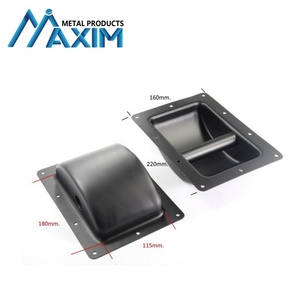 Manija de altavoz de metal recubierta de aerosol de hierro negro para <span class=keywords><strong>hardware</strong></span> de caja de estante y piezas de gabinete de altavoz manijas de gabinete de tracción - Product Image 5