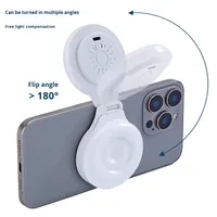 Lampe Selfie Magnétique Anneau Lumineux Portable pour Téléphone Enregistrement Vidéo Rechargeable Légère Lumière LED de Voyage pour Portable