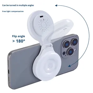 Từ Ảnh Tự Sướng Ánh Sáng Điện Thoại Di Động Vòng Ánh Sáng Cho Video Ghi Âm Có Thể Sạc Lại Trọng Lượng Nhẹ Du Lịch LED Điện Thoại Di Động Ánh Sáng - Product Image 4