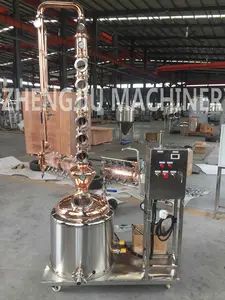Penyulingan Jalur Pendek 22 Liter 100l Penyulingan Bensin Penyuling Gin Kering Penyuling-Sistem Penyulingan Gin Kering Panjang untuk Minyak Mentah