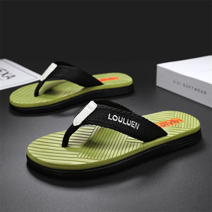Tongs ouvertes pour hommes Louluen, semelle extérieure en EVA antidérapante, pantoufles d'extérieur, design à sangle de couleur unie - Product Image 3