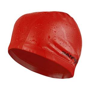 2024 PU Coated Comfortable <b>Swim</b> Adult Unisex Waterproof Swimming <b>Cap</b> Polyester Custom Logo <b>Caps</b> for Women and Men - Product Image 1