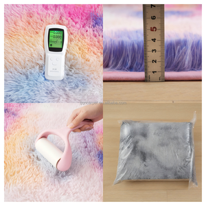 Tapis d'intérieur moderne 4x6 à poils longs, doux et moelleux, en peluche teintée à la machine, adapté aux animaux de compagnie pour les enfants et la chambre à coucher. - Product Image 4