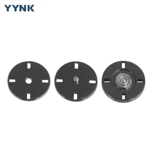 15mm 17mm 19mm 21mm 23mm 25mm Metal Zinc Alloy Press Button Round Sewing Invisible Snap Button