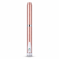 Stylo en acier inoxydable avec flacon en verre transparent, logo personnalisé, texture sablée