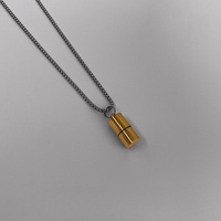 Tendance Hip Hop briquet étui collier titane acier pendentif chaîne pour hommes femmes filles fête en acier inoxydable bijoux cadeaux
