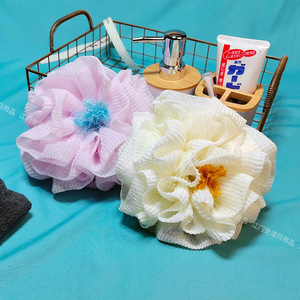 Peony Flower Bath Ball Soft Foaming Net For Bathing Body Sponge - Product Image 1