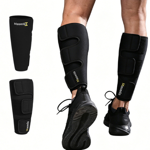 Parastinchi Fitness Rinforzati per Sollevamento Pesi e Squat, Manicotti per Gambe <span class=keywords><strong>in</strong></span> <span class=keywords><strong>Gomma</strong></span> a Compressione Regolabile - Product Image 3