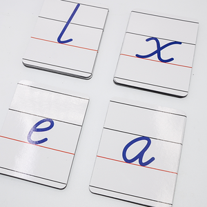 Juego de tarjetas magnéticas personalizadas impresas para bebés, alfabetos educativos tempranos, tarjetas Flash, Material de papel, letras cognitivas - Product Image 5