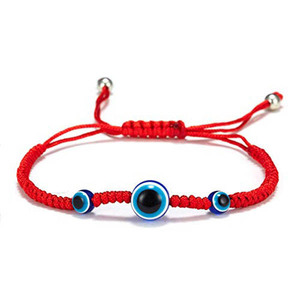 Cuerda trenzada hecha a mano de <span class=keywords><strong>Kabbalah</strong></span> <span class=keywords><strong>Hamsa</strong></span>, brazalete de protección de mano, amuleto de la suerte ajustable, joyería de amistad, ojos malvados - Product Image 2