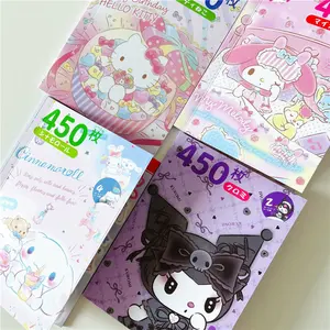 450 adet/kitap Girls mi Girls moroll Pochacco Sticker el hesabı dekorasyon kızlar için hediye