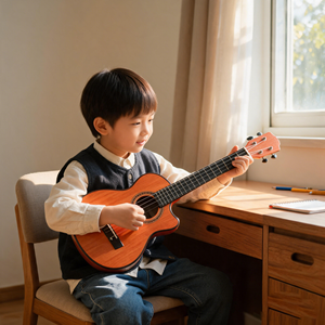 Puzle educativo para niños, instrumento Musical <span class=keywords><strong>de</strong></span> simulación, guitarra pequeña, juguetes para aprender a estudiar en casa - Product Image 4
