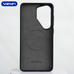 Étui en cuir à motif fibre de la série Dragon Armor VAWI L126 pour <span class=keywords><strong>Samsung</strong></span> S22 S23 S24 S25 S26 Ultra, étui magnétique pour iPhone Android - Product Image 4