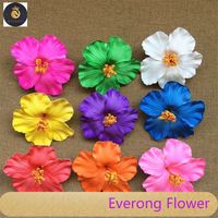 Épingle à cheveux en mousse eva artificielle fleurs en mousse d'hibiscus hawaïen pour décoration de fête de mariage