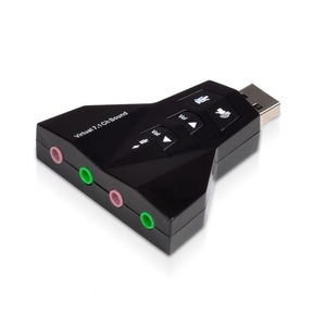 Tarjeta de sonido externa USB de 7.1 canales con micrófono dual y puertos para auriculares para computadora portátil y de escritorio - Product Image 3