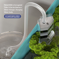 Pompe de filtration à faible niveau d'eau Jeneca pour aquarium, avec plusieurs médias filtrants, 8W, boîtier en plastique durable, économe en énergie, pour aquariums de poissons et de tortues